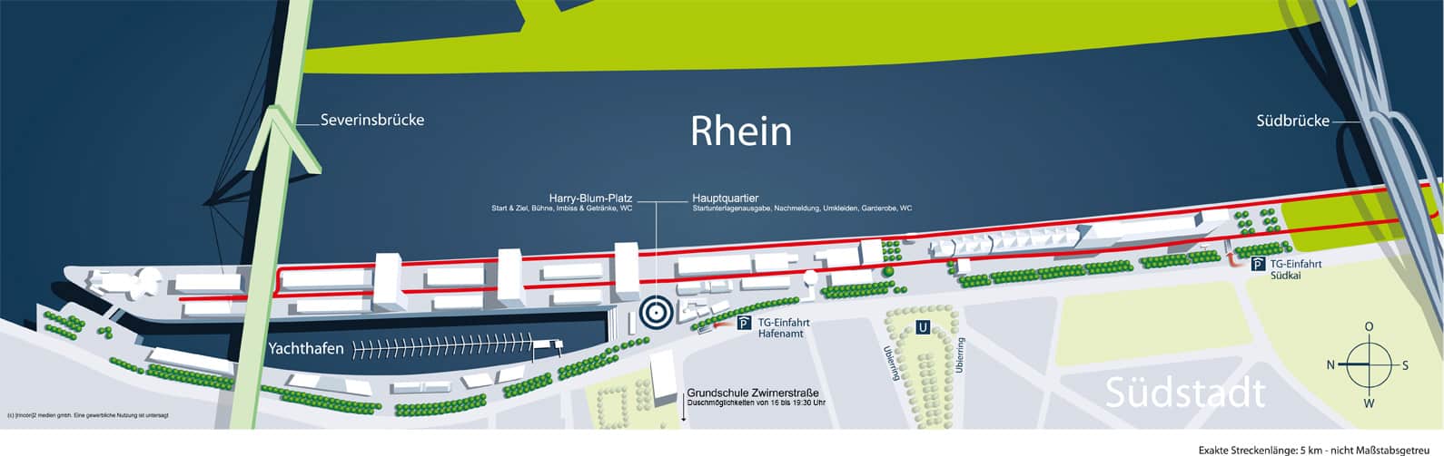 Geländeplan Rheinauhafen