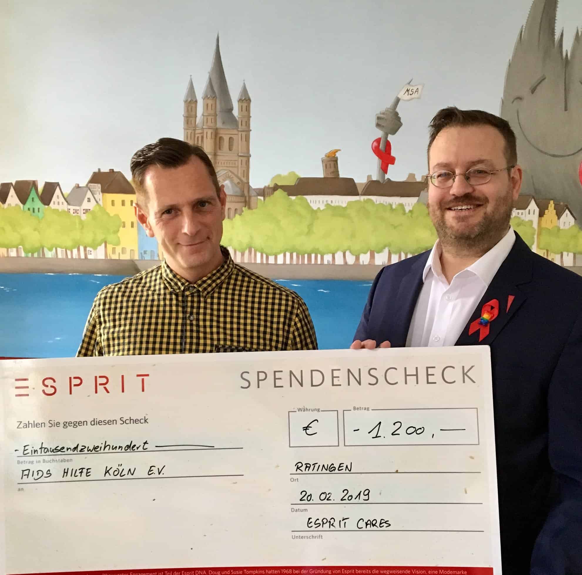 Spendenübergabe Esprit