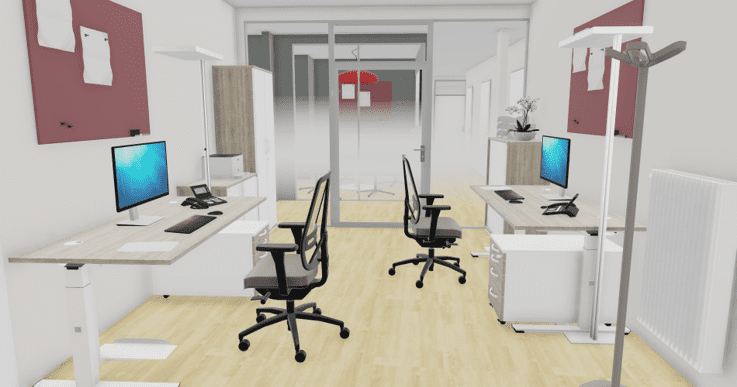 Ansicht Büro 2