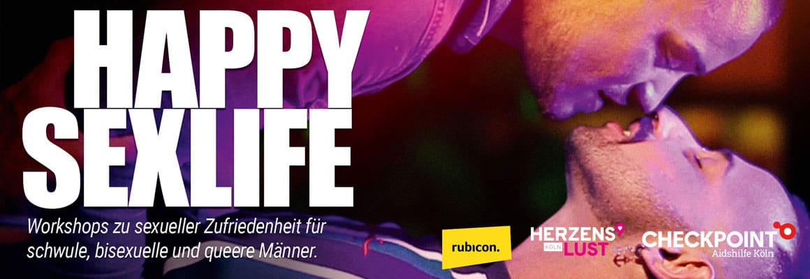 Happy Sexlife. Workshops zu sexueller Zufriedenheit für schwule, bisexuelle und queere Männer.