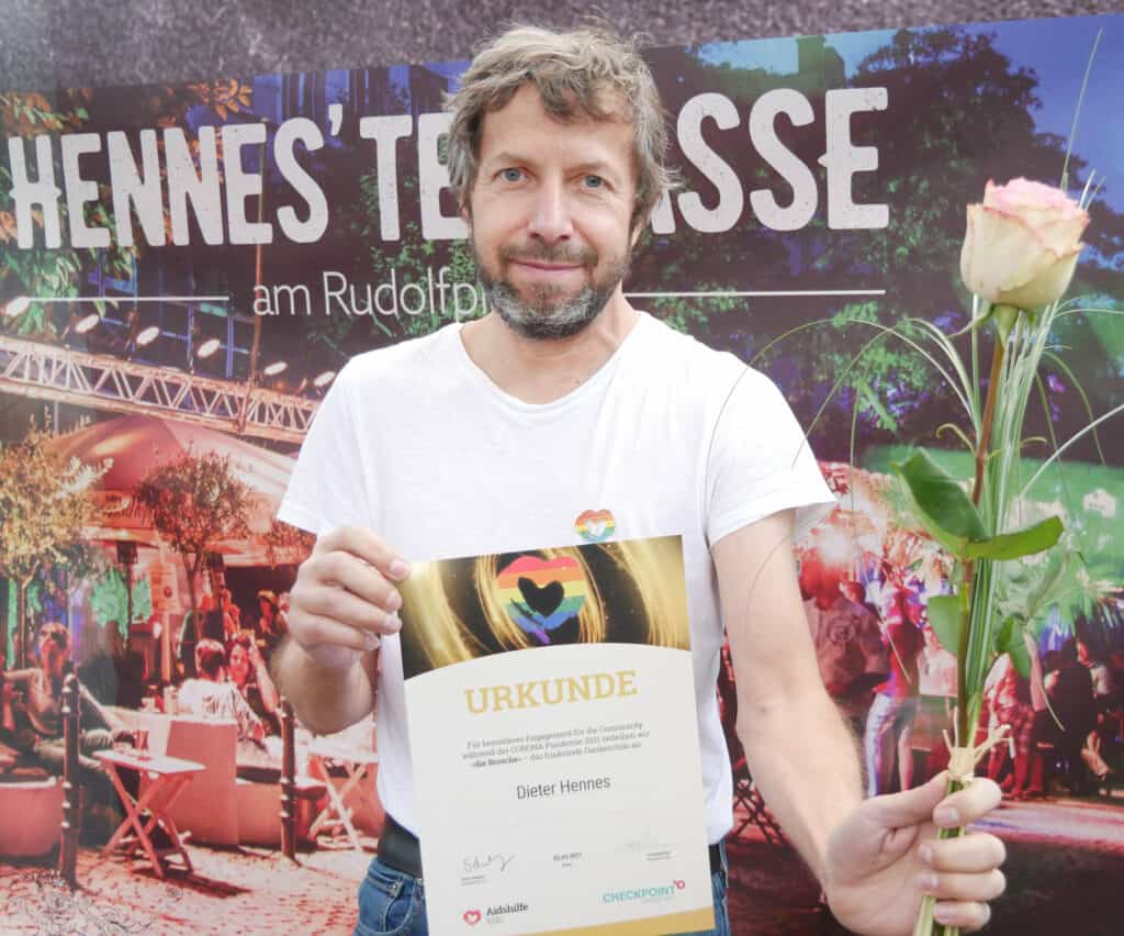 Funkelndes Dankeschön für Dieter Hennes